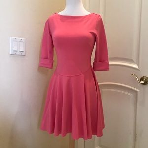 NWOT Pokwai knit pink skater dress